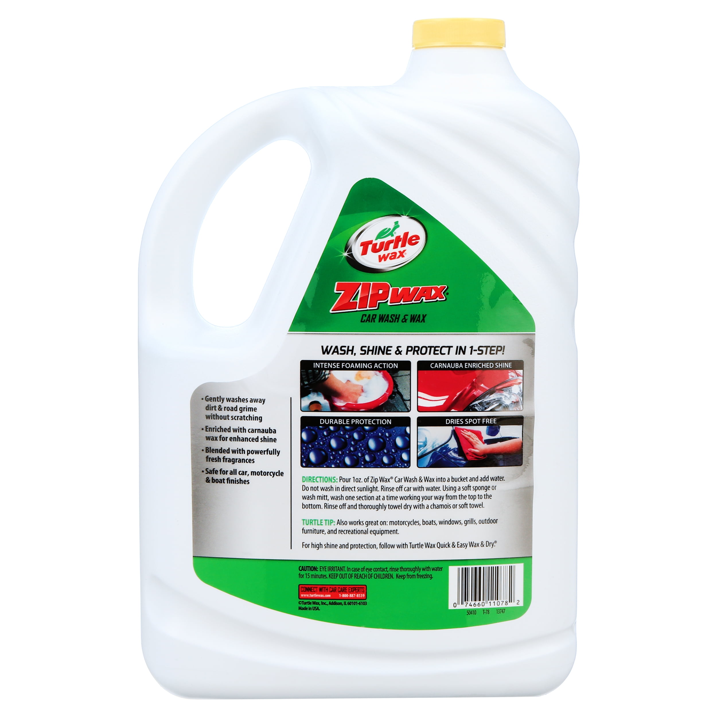 Turtle Wax Zip Wax Quick and Easy Car Wash and Wax, 1 Gallon Turtle Wax Zip Wax Quick and Easy Car Wash and Wax, 1 Gallon