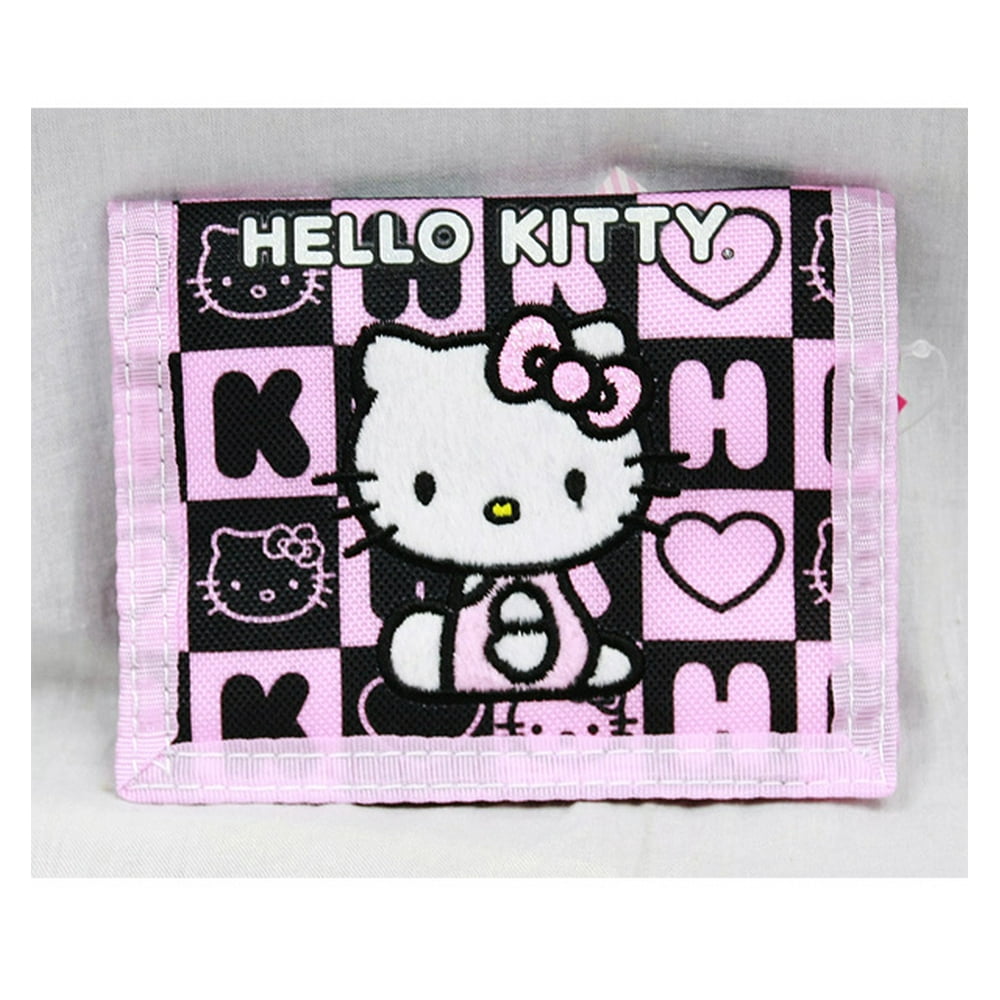 Hello Kitty Trifold Wallet Hello Kitty Black Box Checker New Gift Toys Licensed 82354