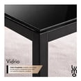 thumbnail image 4 of Mesa para Comedor Eames Vidrio Negro Moderna Cristal, 4 of 7