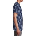 thumbnail image 6 of Wukai Blue Gingham Buffalo Check Youth Unisex Short Sleeve T-Shirt for Boys, Girls, Teens, and Kids-X-Small, 6 of 7