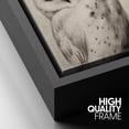 thumbnail image 4 of PixonSign Framed Canvas Print Wall Art Duotone Owl Portraits Vintage Antique Farmhouse Decor Nature Animals Modern Art Realism Cozy Decorative Colorful Multicolor - 16"x24" Black, 4 of 5