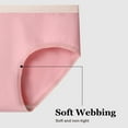 thumbnail image 5 of HuaAngel Teens Girls Underwear Cotton Fashion Hipster Panties Solids Soft Briefs 7 Packs Sizes M-XL, 5 of 6