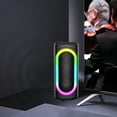 thumbnail image 2 of Portable Audio Speaker Rgb Color Effects Multiple Input Ports Long Battery Operation Minimal Sound Latency Bluetooth 5.2 Wireless System, 2 of 6