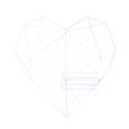 thumbnail image 1 of Nordic Style Heart Shape Hanging Decoration Metal Mesh Grid Wall Pictures Shelf Postcards Frame Storage Rack Holders(White), 1 of 8