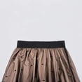 thumbnail image 2 of Women's Elegant A-Line Skirt with Mesh Polka Dots and  Beaded Accents, 2 of 5