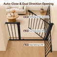 thumbnail image 3 of Baby Safety Gate, 36" Tall, 29.5-43.3" for Stairs and Doorway, Pet Gate for Ages 6 to 36 Months,Black, 3 of 9
