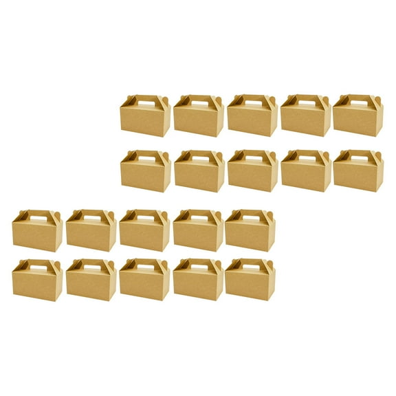 OATIPHO  Brown Kraft Paper Fried Chicken Box for Takeout and Storage 25Pcs