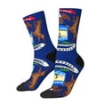 thumbnail image 2 of Women'S Novelty Funny Crew Socks Men'S Michigan Flag Design Socks, 2 of 7