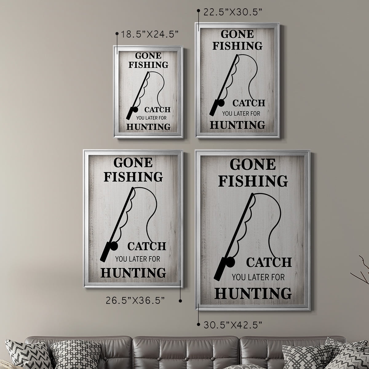 Gone Fishing Premium Classic Framed Print - Ready to Hang