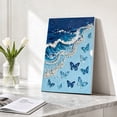 thumbnail image 7 of DIY Ocean Wave Pearl Diamond Painting Art Kit with Frame, Beach Pearl Beads Art Craft for Adults Beginner, Gemstone Diamond Dots Beads for Home Wall Decor, 7 of 7