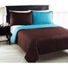 Better Homes&gardens Micro Fiber Reversible-blue/choco- Sham