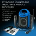 thumbnail image 2 of Karaoke Machine for Kids and Adults with 1 Wireless Karaoke Microphone and 1 Wired Mic, PA Portable Speaker System with LED Lights, Supports TF Card/USB, AUX/MIC in, TWS for Home Party, Burletta C10, 2 of 9
