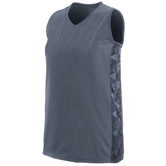 JERSEY ESPALDA DE CARROCERÍA FAST BREAK PARA MUJER ESTAMPADO GRAFITO/GRAFITO/NEGRO Augusta 1722