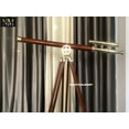 thumbnail image 3 of Nautical Floor Standing Solid Brass/Leather Griffith Astro Telescope 64", 3 of 5