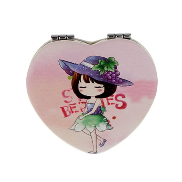 Espejo de maquillaje Mini plegable perfecl Doble aleatorio