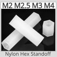 thumbnail image 3 of M2 M2.5 M3 M4 Black White Nylon Hex Standoff Screw PC Compuer Motherboard PCB Spacer Metric Thread Bolt Length 5-20MM, 3 of 5