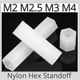 thumbnail image 3 of M2 M2.5 M3 M4 Black White Nylon Hex Standoff Screw PC Compuer Motherboard PCB Spacer Metric Thread Bolt Length 5-20MM, 3 of 5