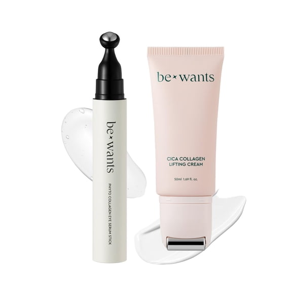 Sérum para ojos en barra y crema para cuello y escote BE+WANTS Cica