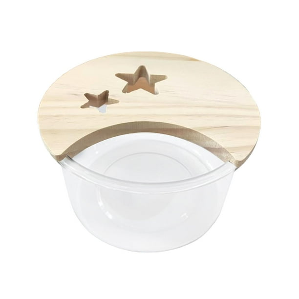 Caja de baño de arena para hámster, casa de baño, forma linda, jaula transparente, accesorio, contenedor de arena redondo grande