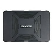 Kicker Wireless Compact Powered Car Subwoofer, Black, 8