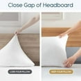 thumbnail image 4 of King Size（76"x10"x6"） Bed Wedge Pillow for Headboard - Upgraded Bed Gap Filler King Between Mattress and Headboard - Wedge headboard Pillow - Grey, 4 of 6