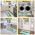 thumbnail image 5 of Teal Kitchen Rugs and Mats Non Skid Washable, Non-Slip Backing Kitchen Rug Set of 2 for Floor, Kitchen Decor Runner Rug Sets for Kitchen (17"x47.2"+17"x30", Teal), 5 of 6