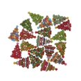 thumbnail image 3 of 40 piezas surtidas de botones con forma de campana de de Navidad, adornos de álbum de recortes para niños, manualidades de bricolaje perfecl Botones del árbol de navidad, 3 of 8