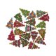 thumbnail image 3 of 40 Piezas Surtidas Forma de Campana de árbol 2 Agujeros Botones de para Coser Manualidades, 3 of 9