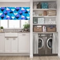thumbnail image 5 of LALILO Kitchen Curtain Valance Grunge With Bold Triangles Rod Pocket Window Curtain 52"x 18" Set of 2, 5 of 5