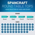 thumbnail image 6 of 42" Round Clear Tempered Glass Table Top By Spancraft Glass, 6 of 7