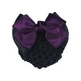 thumbnail image 7 of 5Pcs Women Hair Snood Net Bun Cover Knit Hairnet Bow Bowknot Decor Barrette Hair Clip for Women Mesh Work Hairnets, 7 of 7