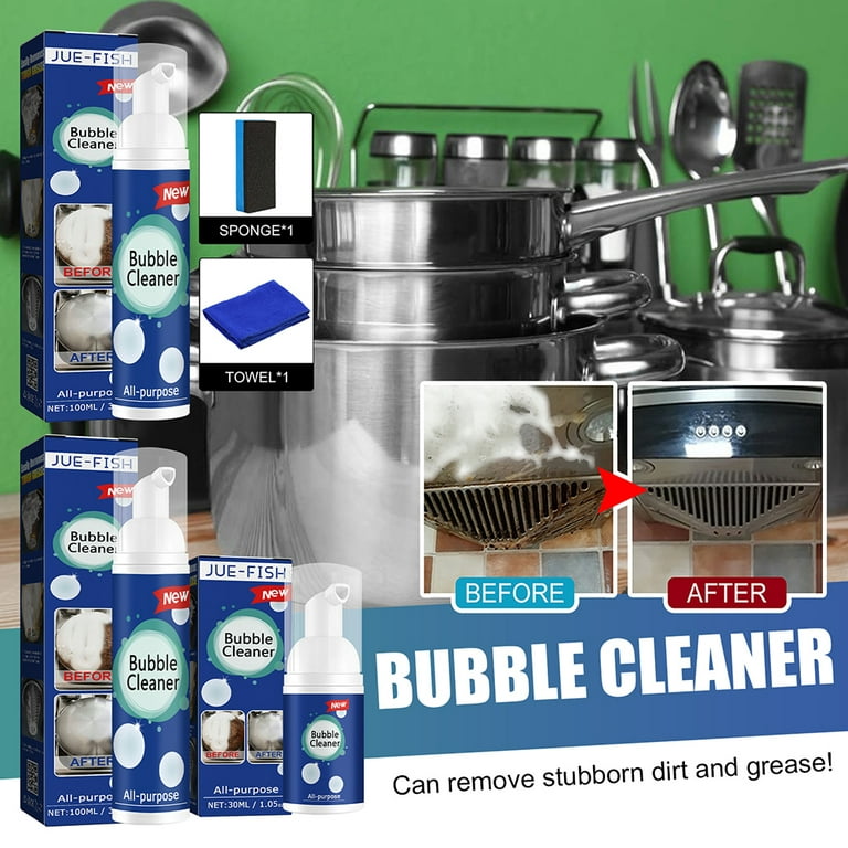 XGBYR 2023 New Upgrade All Purpose Bubble Cleaner,Bubble Cleaner Foam,  Bubble Cleaner,Foaming Heavy Oil Stain Cleaner,Kitchen Bubble Cleaner  Spray,All