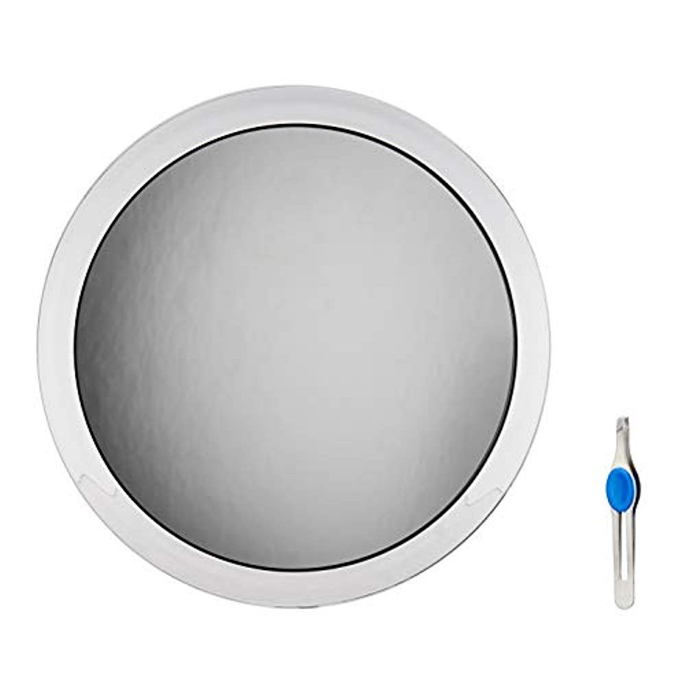 JUMBL Large 10" Suction Cup 8X Magnifying Mirror with Precision