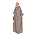 thumbnail image 2 of XUNKUSGA Muslim Girl Dress 6-13Y Classic Full Cover One-Piece Abaya for Kids Loose Batwing Sleeve Islam Dubai Modest Robe Lightweight Comfortable Maxi Dress,Purple, 2 of 8