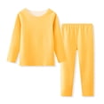 thumbnail image 4 of Mercatoo Thermal Underwear for Kids 2 Piece Slim Long Sleeve Shirt and Leggings Set Girls Boys 𝐒tretch Winter Base Layer, 4 of 8