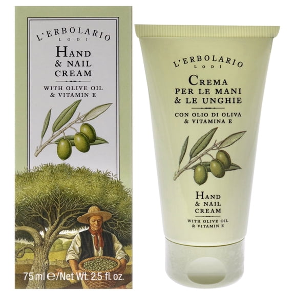 L'Erbolario Hand and Nail Cream, Hand Cream for Dry Hands, 2.5 oz