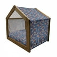 thumbnail image 2 of Fruit Pet House, Half Whole Fig Fruits Ripe Gourmet Vivid Mediterranean Region Art, Outdoor & Indoor Portable Dog Kennel with Pillow and Cover, 5 Sizes, Blue Purple Grey, by Ambesonne, 2 of 5