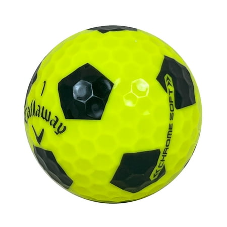 60 Callaway Chrome Soft Truvis Yellow 5A Recycled Golf Balls by Mulligan USA