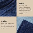 thumbnail image 4 of Manta de cama Sherpa, tamaño king, forro polar, suave y acogedora para invierno, 4 of 6