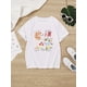 thumbnail image 2 of Delicious Food Pattern, Casual Short Sleeve T-shirt For Girls Summer Round Neck for Outdoor Play, Sports & Daily Activities, Cheerful Design | Comfortable Fit, 2 of 7