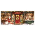 thumbnail image 5 of Large Christmas Garage Door Cover 16x7 ft, Polar Express Snowman Garage Door Banner Decor, Vintage Believe Train Backdrop for Outdoor Indoor Xmas Eve Wall Decor, 5 of 5