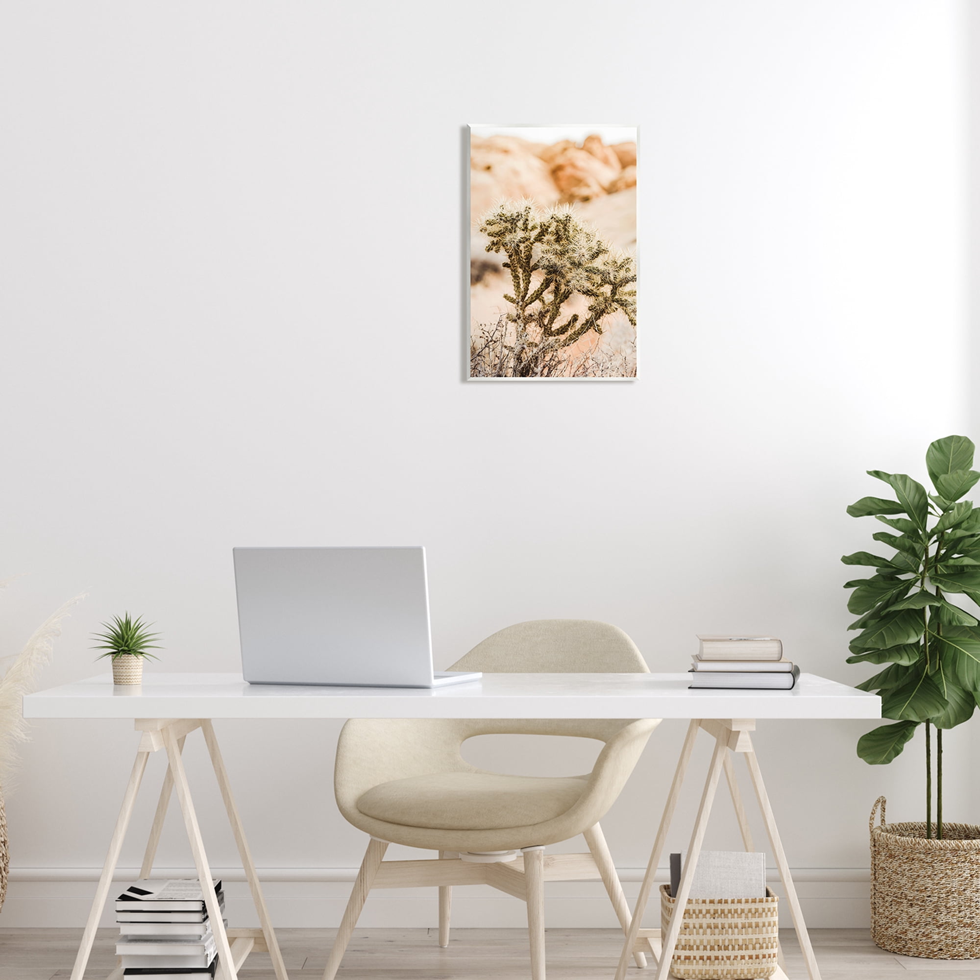 Stupell Arid Cactus Desert Plant Photography Landscape Photography Wall Plaque Unframed Art Print Wall Art