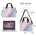 thumbnail image 3 of FORMRS 16" Laptop Bag Carrying Sleeve Case with Handle Travel Shoulder Briefcase, Abstract Blue, 3 of 8