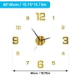 thumbnail image 2 of Reloj De Pared, 3D DIY Esfera Luminosa Acrílico Sin Taladros Reloj De Pared Silencioso Sin Marco Con Pegatinas Numéricas Para Sala De Estar Oficina Dormitorio Decoración Moderna, 2 of 6