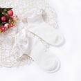 thumbnail image 5 of Inevnen Baby Girls Vintage Ankel Lace Socks Toddler Ruffles Casual Dress Socks, 5 of 8