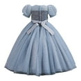 thumbnail image 5 of Gubotare Tulle Dress for Girls Girls Sequin Dresses Flutter Sleeve Sparkly Fancy Party Prom Dress for Girls (Grey,Size 13-15 Years), 5 of 5