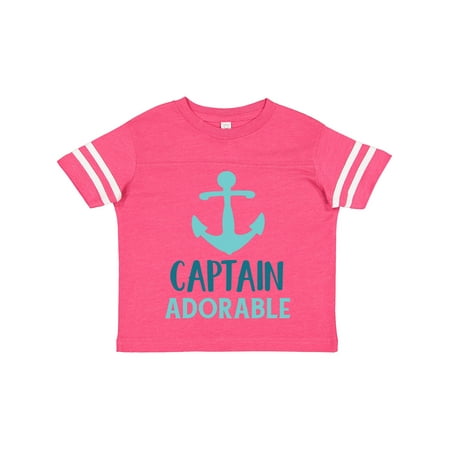 

Inktastic Captain Adorable Boat Anchor Sailor Sailing Gift Toddler Boy Girl T-Shirt