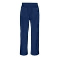 thumbnail image 5 of Sweatpants Girls Athletic Joggers with Pockets Drawstring Basic Navy Pants for Boys Boy Pants Size 7-8 Years, 5 of 9