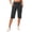 Black, variant on Siminsem Womens 9 Inch High Waisted Knee Length Shorts with Pockets Bermuda Long Shorts Elastic Waist Loose Fit Walking Athletic Workout Shorts for Women Summer, Khaki,2XL
