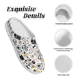 thumbnail image 5 of Lsque Puppy Pattern Womens Comfort Cotton on Scuff With Memory Foam and Anti-skid Sole Slipper-40/41, 5 of 7
